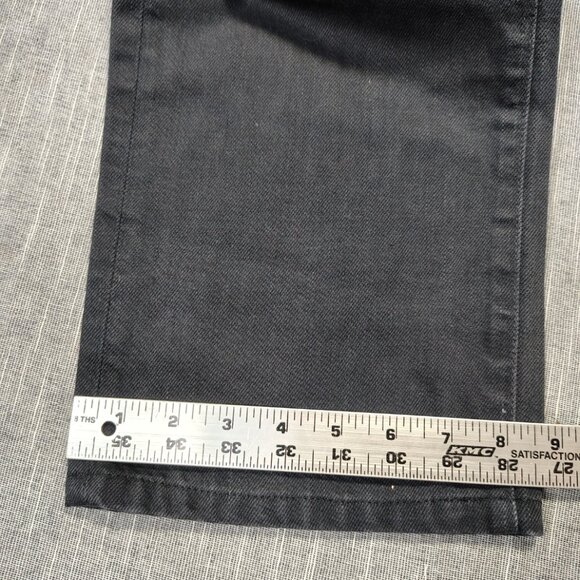 7 For All Mankind Jeans Men's Size 32x32 Dark Gray Wash Standard Straight Fit - Picture 8 of 11